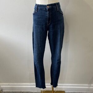 👖 MOTHER Size 32 Skinny Jeans – Ultra Soft with Raw Hem